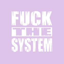 Свитшот хлопковый мужской SoD - f**k the system, цвет: лаванда — фото 2