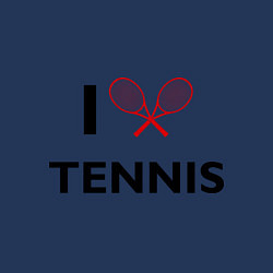 Свитшот хлопковый мужской I Love Tennis, цвет: тёмно-синий — фото 2