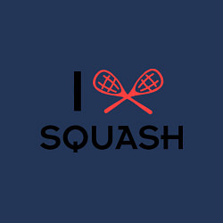 Свитшот хлопковый мужской I Love Squash, цвет: тёмно-синий — фото 2