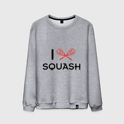 Мужской свитшот I Love Squash