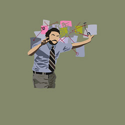 Свитшот хлопковый мужской Pepe Silvia, цвет: авокадо — фото 2