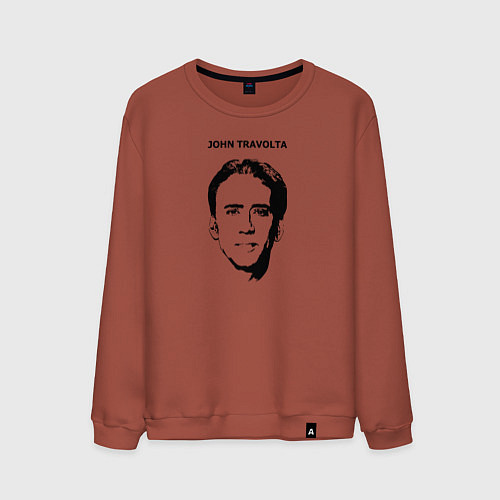 Мужской свитшот Без Лица / Кирпичный – фото 1