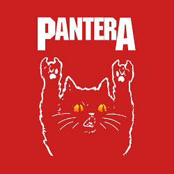 Свитшот хлопковый мужской Pantera rock cat, цвет: красный — фото 2