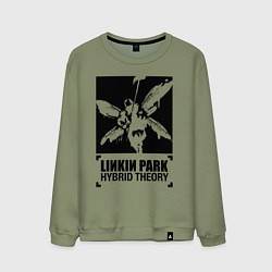 Свитшот хлопковый мужской LP Hybrid Theory, цвет: авокадо