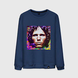 Мужской свитшот Jim Morrison Glitch 25 Digital Art