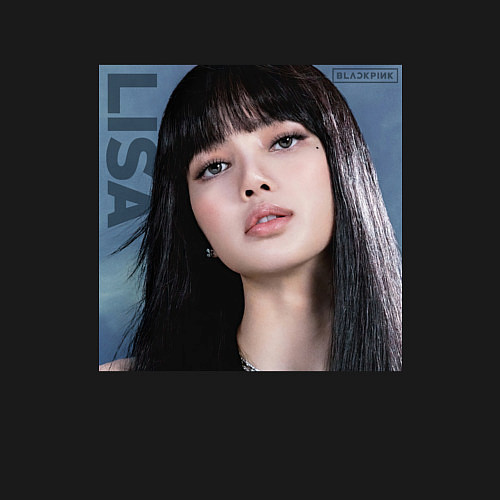 Мужской свитшот Blackpink Lisa sky / Черный – фото 3