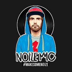 Свитшот хлопковый мужской Noize MC - makesomenoize, цвет: черный — фото 2