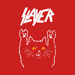 Свитшот хлопковый мужской Slayer rock cat, цвет: красный — фото 2