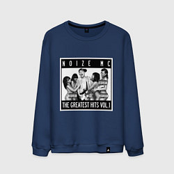 Свитшот хлопковый мужской Noize with girls, цвет: тёмно-синий