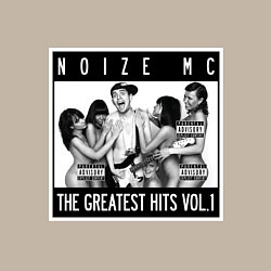 Свитшот хлопковый мужской Noize with girls, цвет: миндальный — фото 2