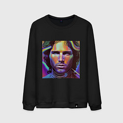 Мужской свитшот Jim Morrison neon portrait art