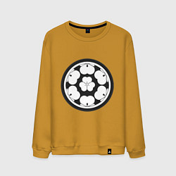 Свитшот хлопковый мужской Клан Тёсокабэ Total War: Shogun 2, цвет: горчичный