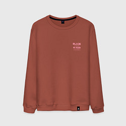 Свитшот хлопковый мужской Black pink in your area - мини, цвет: кирпичный