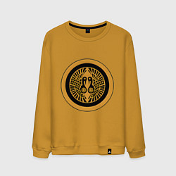 Свитшот хлопковый мужской Икко-икки Total War: Shogun 2, цвет: горчичный