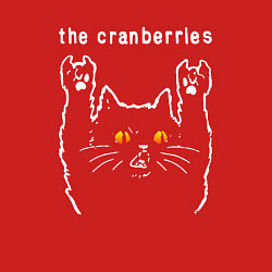 Свитшот хлопковый мужской The Cranberries rock cat, цвет: красный — фото 2