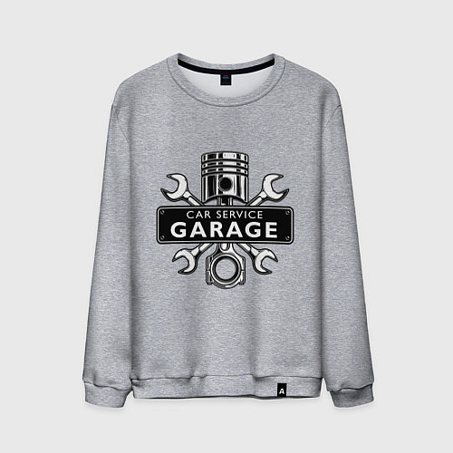 Мужской свитшот Car service / Меланж – фото 1