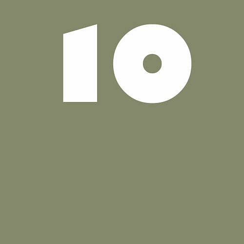 Мужской свитшот Number 010 / Авокадо – фото 3