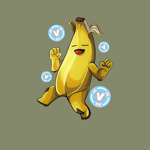 Мужской свитшот Банан с В-баксами Фортнайт / Авокадо – фото 3