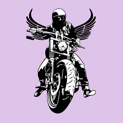 Свитшот хлопковый мужской Biker wings, цвет: лаванда — фото 2