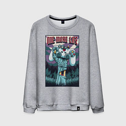 Свитшот хлопковый мужской One more life, цвет: меланж