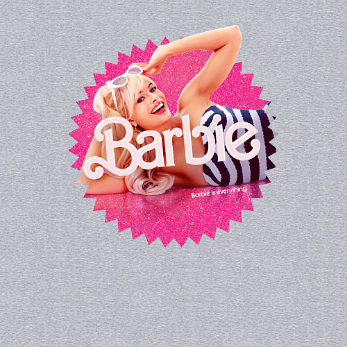 Мужской свитшот Марго Робби Барби / Меланж – фото 3