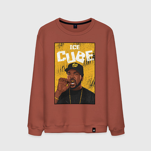 Мужской свитшот Ice Сube / Кирпичный – фото 1