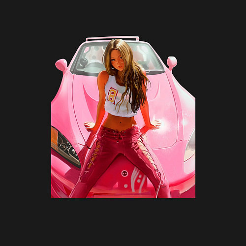 Мужской свитшот Суши Девон Аоки Honda s2000 / Черный – фото 3