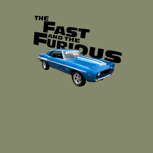 Мужской свитшот Chevrolet Camaro SS / Авокадо – фото 3