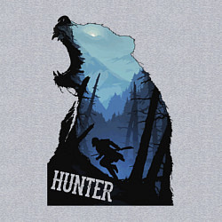 Свитшот хлопковый мужской Bear hunter, цвет: меланж — фото 2