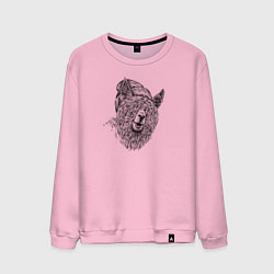 Мужской свитшот Альпака в шапке