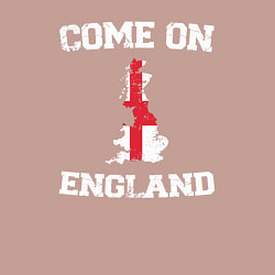Свитшот хлопковый мужской Come on England, цвет: пыльно-розовый — фото 2