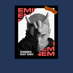 Свитшот хлопковый мужской Rap god, цвет: тёмно-синий — фото 2