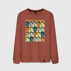 Свитшот хлопковый мужской Twenty Tarantino, цвет: кирпичный