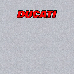 Свитшот хлопковый мужской Ducati - красный градиент, цвет: меланж — фото 2
