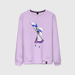 Свитшот хлопковый мужской Suomi, цвет: лаванда