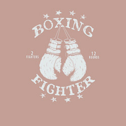 Свитшот хлопковый мужской Boxing fighter, цвет: пыльно-розовый — фото 2