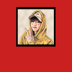 Свитшот хлопковый мужской Хан Джи Сон - Stray Kids, цвет: красный — фото 2