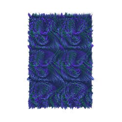 Свитшот хлопковый мужской Абстракция синий бит, цвет: белый — фото 2