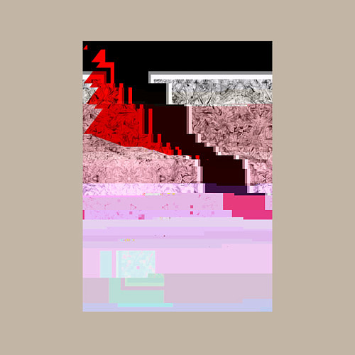 Мужской свитшот Abstract glitch / Миндальный – фото 3