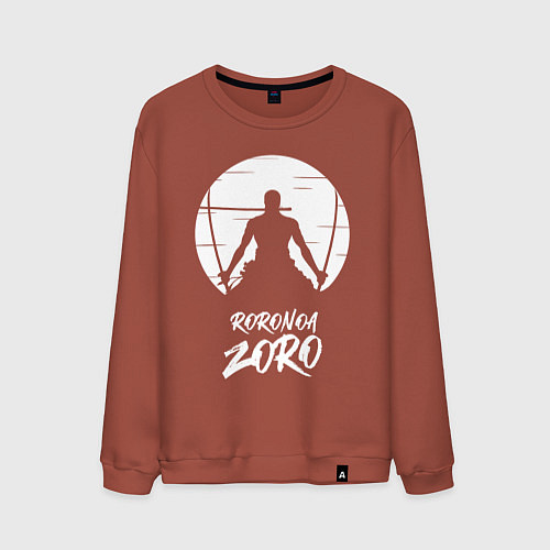 Мужской свитшот Ророноа Зоро / Кирпичный – фото 1
