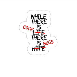 Свитшот хлопковый мужской While where is code where is bugs, цвет: белый — фото 2
