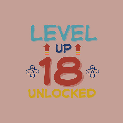 Мужской свитшот 18 уровень разблокирован / Пыльно-розовый – фото 3