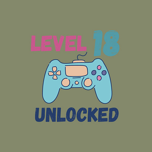 Мужской свитшот 18 уровень жизни / Авокадо – фото 3