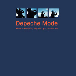 Свитшот хлопковый мужской Depeche Mode - World In My Eyes Single, цвет: тёмно-синий — фото 2