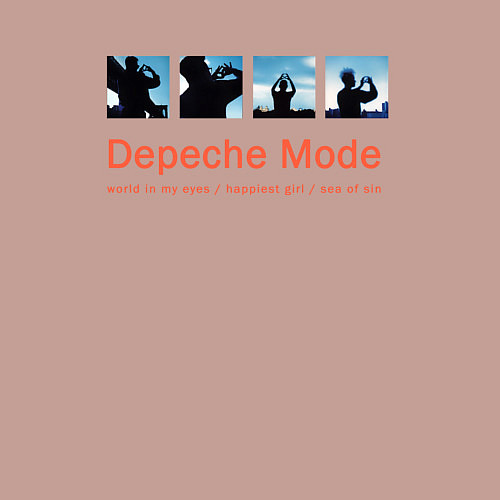 Мужской свитшот Depeche Mode - World In My Eyes Single / Пыльно-розовый – фото 3