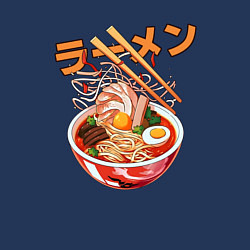 Свитшот хлопковый мужской Ramen Рамен, цвет: тёмно-синий — фото 2