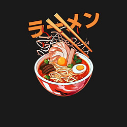 Свитшот хлопковый мужской Ramen Рамен, цвет: черный — фото 2