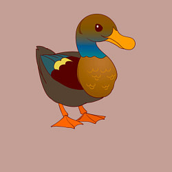 Свитшот хлопковый мужской Славная уточка, цвет: пыльно-розовый — фото 2