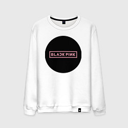 Мужской свитшот Black pink - logotype - group - South Korea