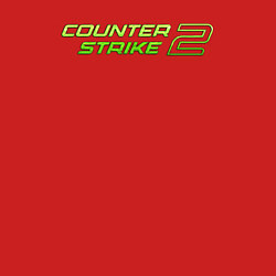 Свитшот хлопковый мужской Counter strike 2 green logo, цвет: красный — фото 2